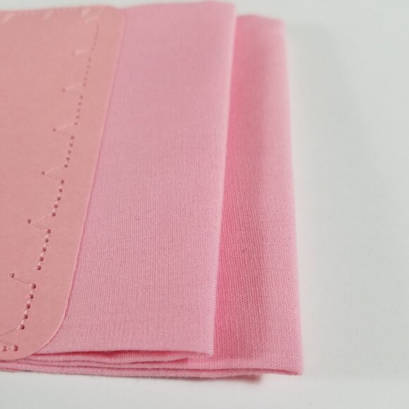 NEW Pink 100% Cotton Pre-Folded Pocket Square Handkerchief Insert - Picture 5 of 5